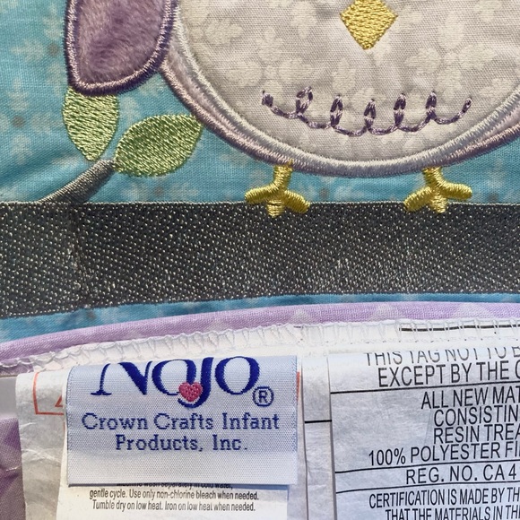 Nojo Love Birds collection Owl  Diaper Stacker 23" x 13" x  8" - Picture 9 of 10